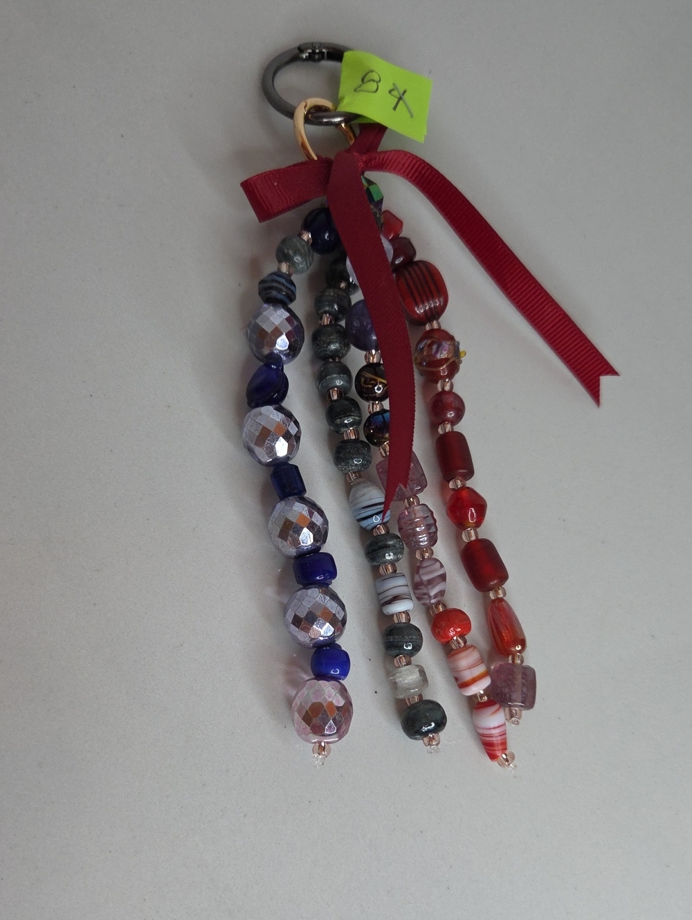 84 - Beaded Multi-Strand Tassel Bag Charm